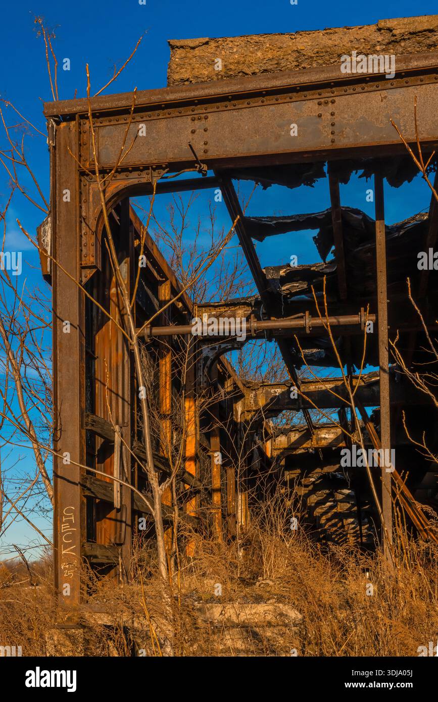 Ruines du terminal central de Buffalo à Buffalo, New York, États-Unis [pas de publication ; licence éditoriale uniquement] Banque D'Images