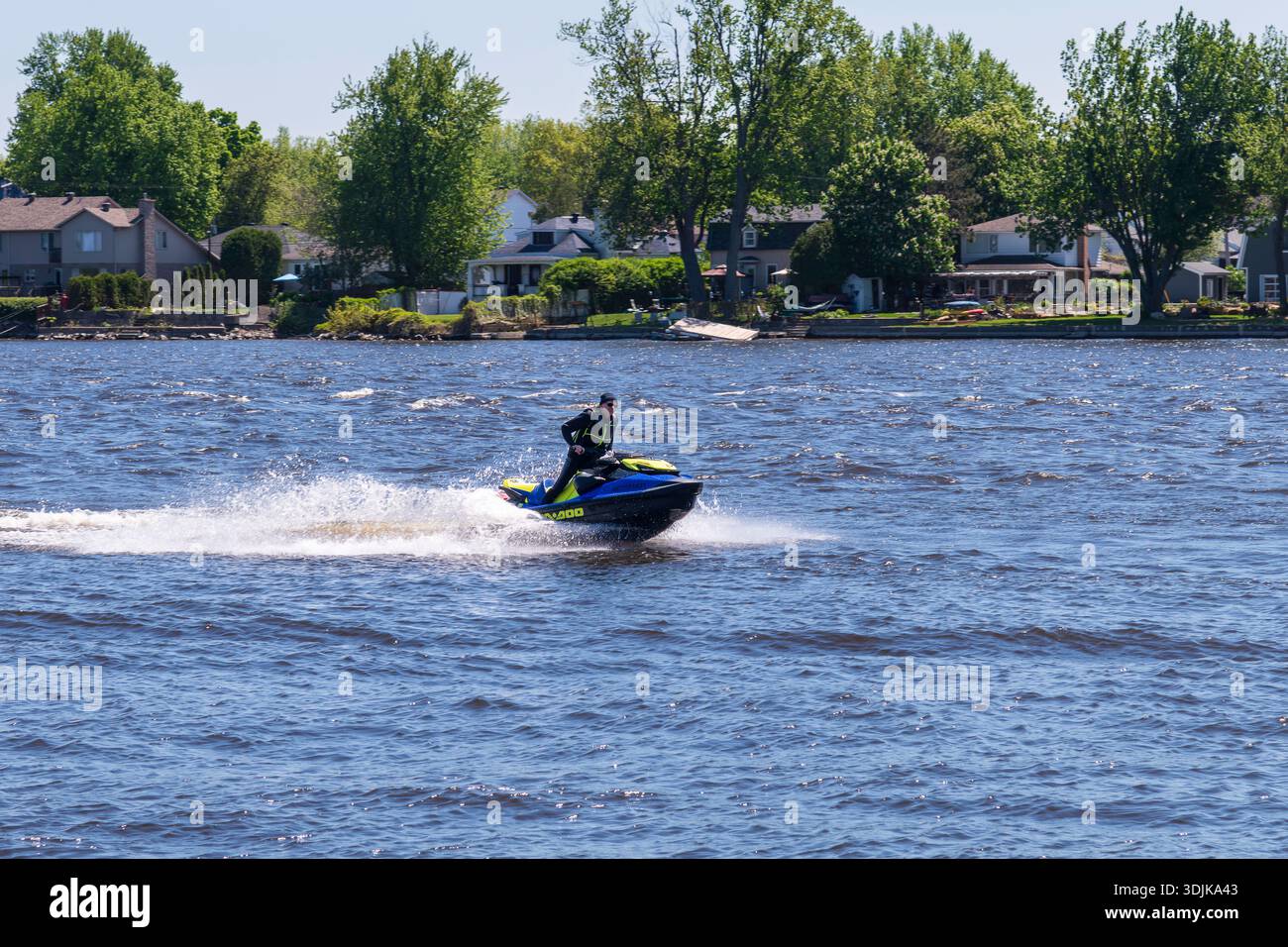 Skieur de jet Banque D'Images