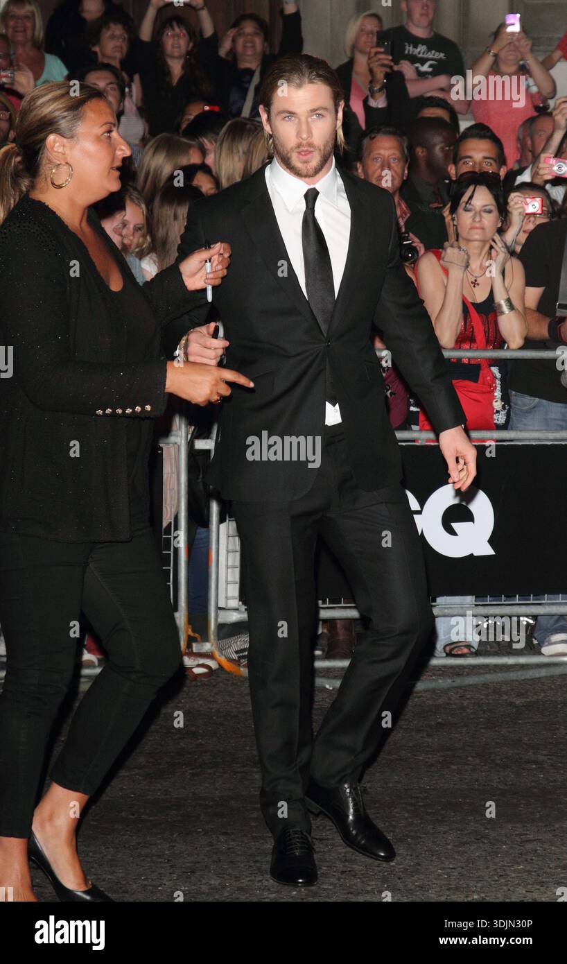 Londres, Royaume-Uni. Chris Hemsworth aux GQ Men of the Year Awards au Royal Opera House de Covent Garden. 4 septembre 2012. Ref : LMK73-40413-050912 Keith Mayhew/Landmark Media WWW.LMKMEDIA.COM *L'UTILISATION DU SITE WEB ET DU NUMÉRIQUE ENTRAÎNERA DES FRAIS* Banque D'Images