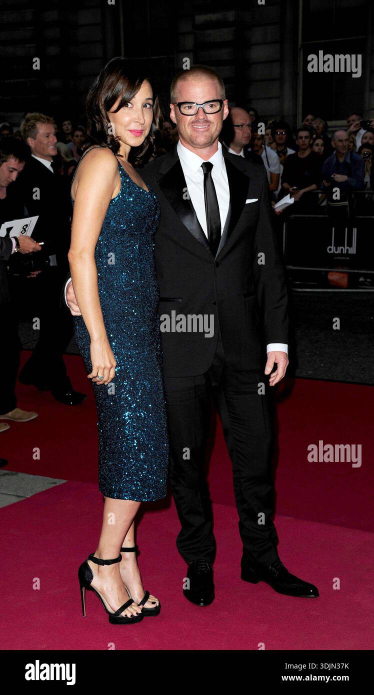 Londres, Royaume-Uni. Heston Blumenthal et Suzanne Pirret aux GQ Men of the Year Awards au Royal Opera House, Covent Garden. 4 septembre 2012. Ref : LMK92-40414-050912 SYD/Landmark Media WWW.LMKMEDIA.COM AUCUNE UTILISATION DU SITE WEB SANS ACCORD OU ARRANGEMENT PRÉALABLE Banque D'Images