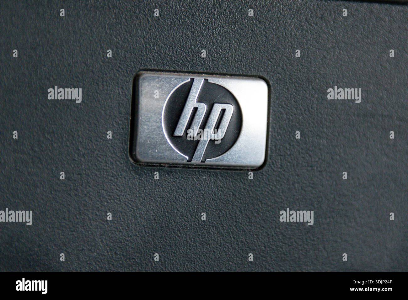 HP (Hewlett-Packard) est une société américaine, l'une des plus grandes entreprises technologiques au monde. Banque D'Images