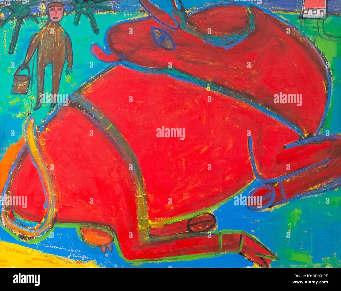 Vache rouge, Jean Dubuffet, 1943 Banque D'Images