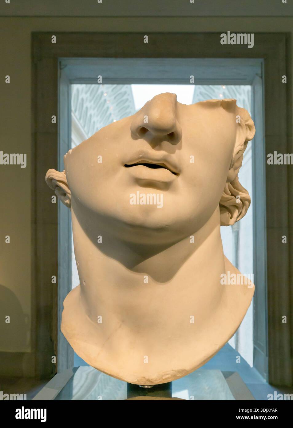 Colossal Marble Head of Youth, IIe siècle av. J.-C., Metropolitan Museum of Art Banque D'Images