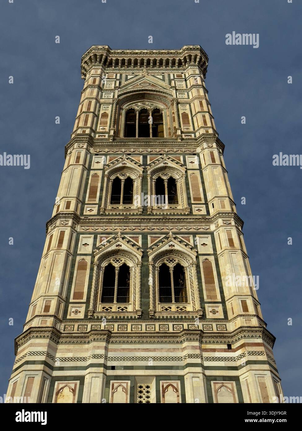 La cathédrale de Florence (Cattedrale di Santa Maria del Fiore) complexe avec le clocher de Giotto - Italie Banque D'Images