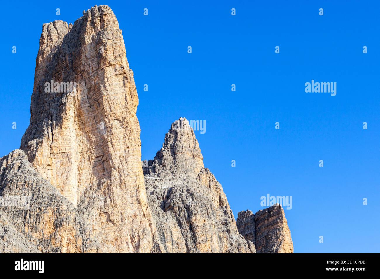Drei Zinnen pics de montagne Dolomites dans Banque D'Images