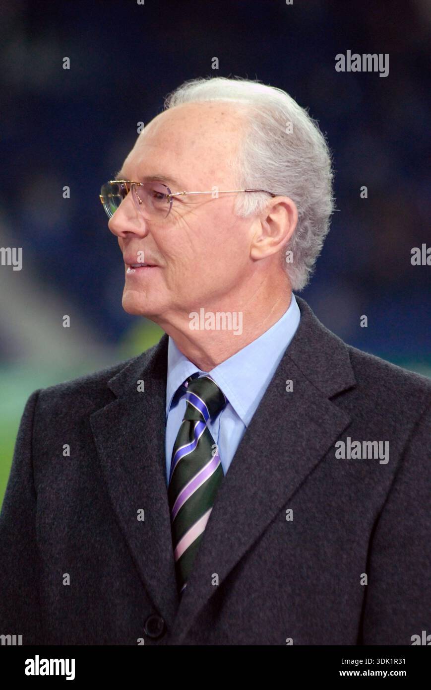 Porto, Portugal 5 mars 2008 : match de Ligue des Champions FC Porto vs FC Schalke 04. L'un des footballeurs allemands les plus célèbres de tous les temps, et la télévision pundi Banque D'Images