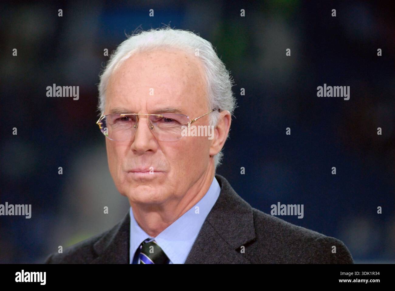 Porto, Portugal 5 mars 2008 : match de Ligue des Champions FC Porto vs FC Schalke 04. L'un des footballeurs allemands les plus célèbres de tous les temps, et la télévision pundi Banque D'Images
