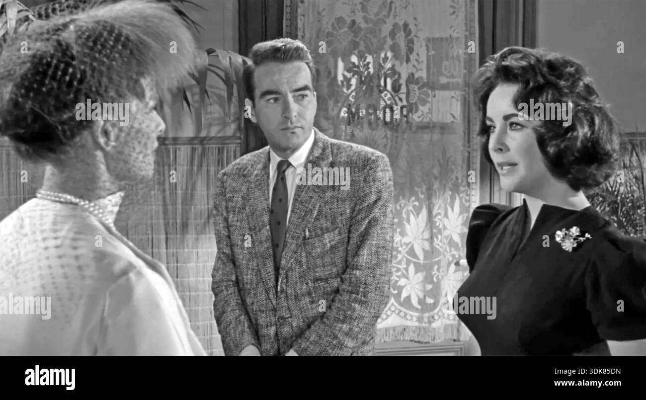 SOUDAIN, L'ÉTÉ DERNIER 1959 Columbia Pictures film avec de gauche à droite : Katherine Hepburn, Montgomery Clift, Elizabeth Taylor Banque D'Images