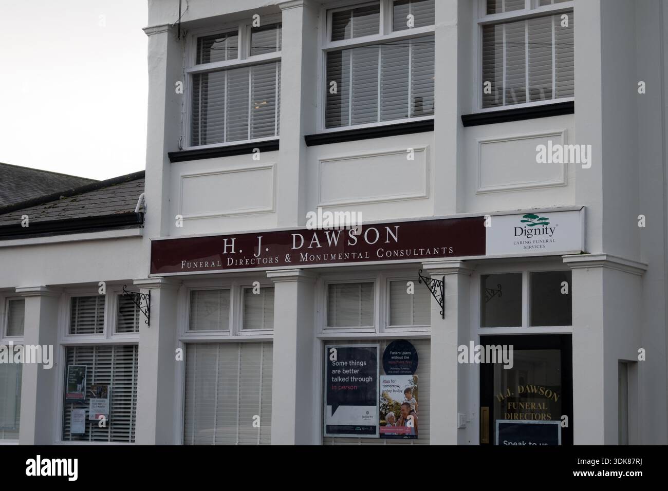 Directeurs de funérailles, Leamington Spa, Warwickshire, Royaume-Uni Banque D'Images
