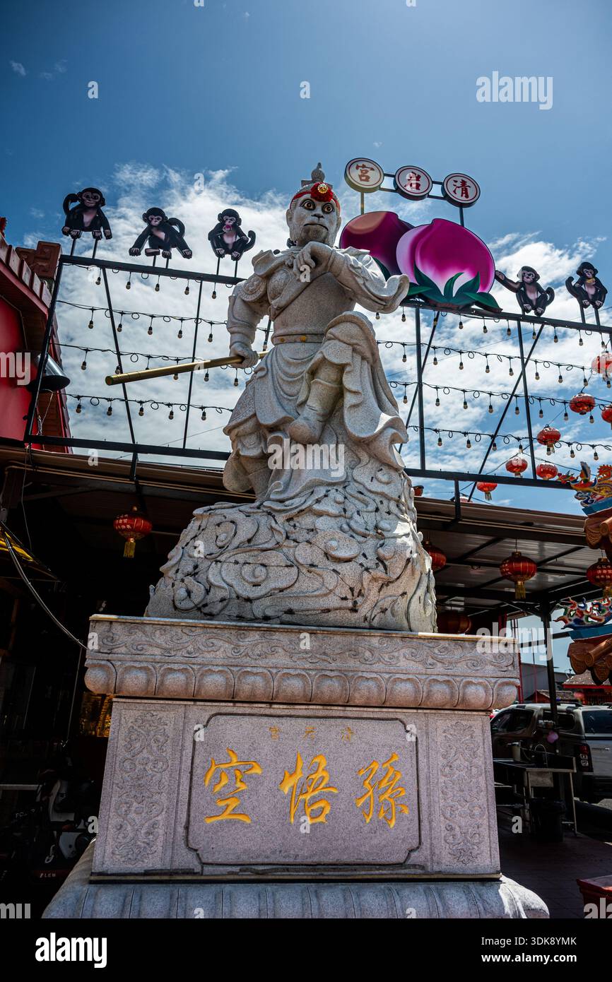 Statue du Roi singe, Penang, Malaisie Banque D'Images