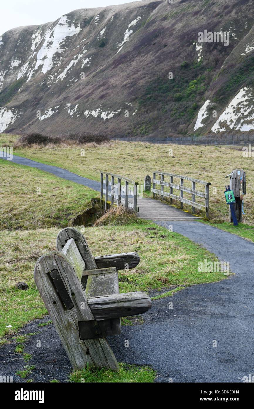 Samphire Hoe Dover Kent Banque D'Images