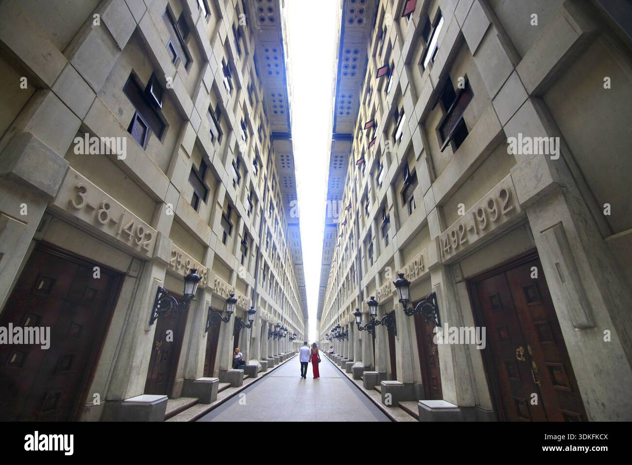 Santo Domingo, République Dominicaine - janvier 04, 2018 : l'espace intérieur du phare de Colomb à Santo Domingo, République Dominicaine Banque D'Images