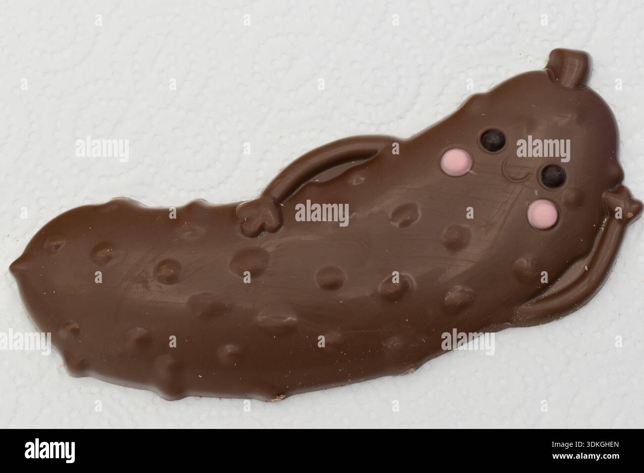 Marks and Spencer chocolat pour la Saint-Valentin - 'vous chatouillez mon cornichon'. Banque D'Images