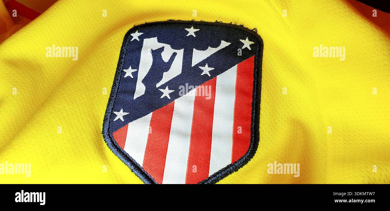 Club Atletico de Madrid, communément appelé Atletico Madrid, est un club de football espagnol de premier plan Banque D'Images