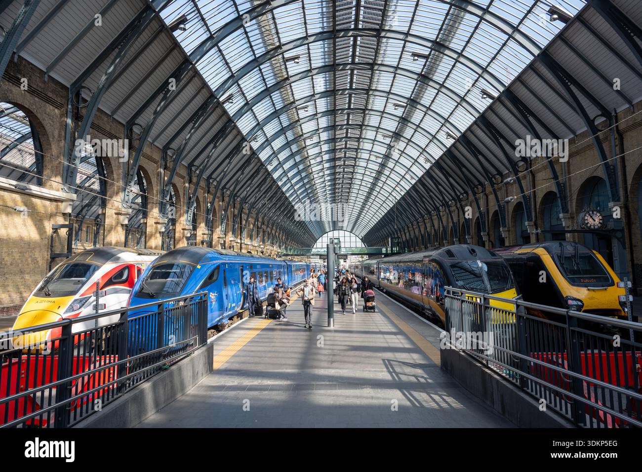 La gare de King's Cross, Londres, Angleterre Banque D'Images