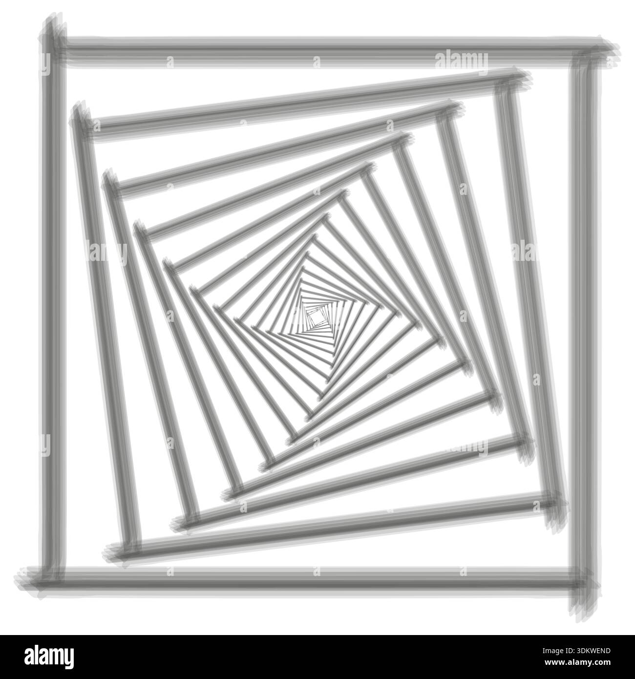 Spirale carrée professionnelle. Fond blanc professionnel. Vecteur tunnel professionnel. Chefs-d'œuvre professionnels chef-d'œuvre. SPE 10. Illustration de Vecteur