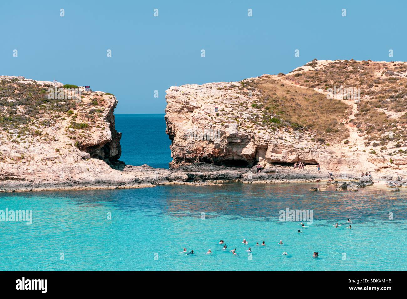 Blue Lagoon, Comino Comino Island, Malte, Europe Banque D'Images
