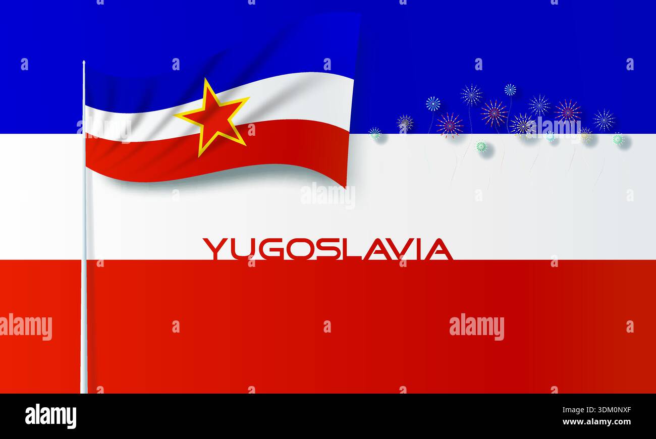 Drapeau Yougoslavie ancien à acheter pas cher Drapeau Yougoslavie ancien à acheter pas cher