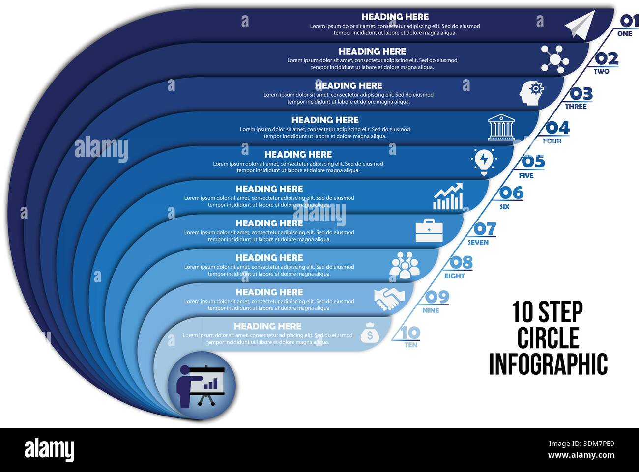 Modèle de conception infographique idéal pour afficher des données et des informations Illustration de Vecteur