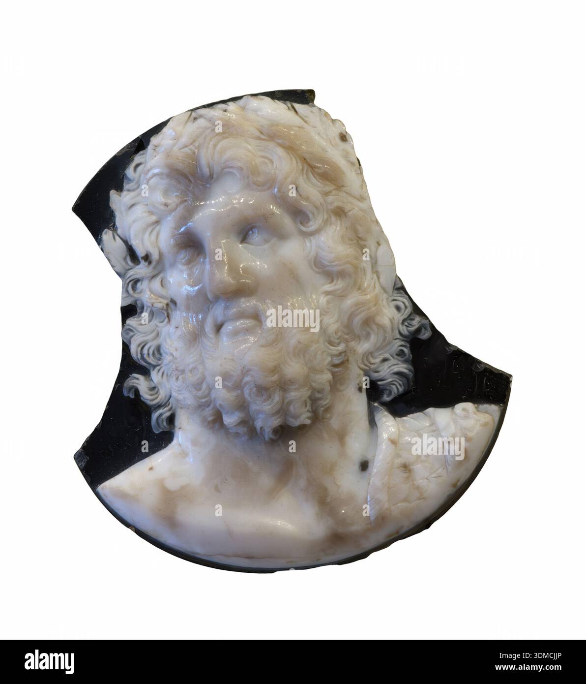 Camée avec Zeus Egioco, IIe siècle av. J.-C.-IIe siècle après J.-C., artiste anonyme, Musée archéologique national, Venise, Italie. Banque D'Images