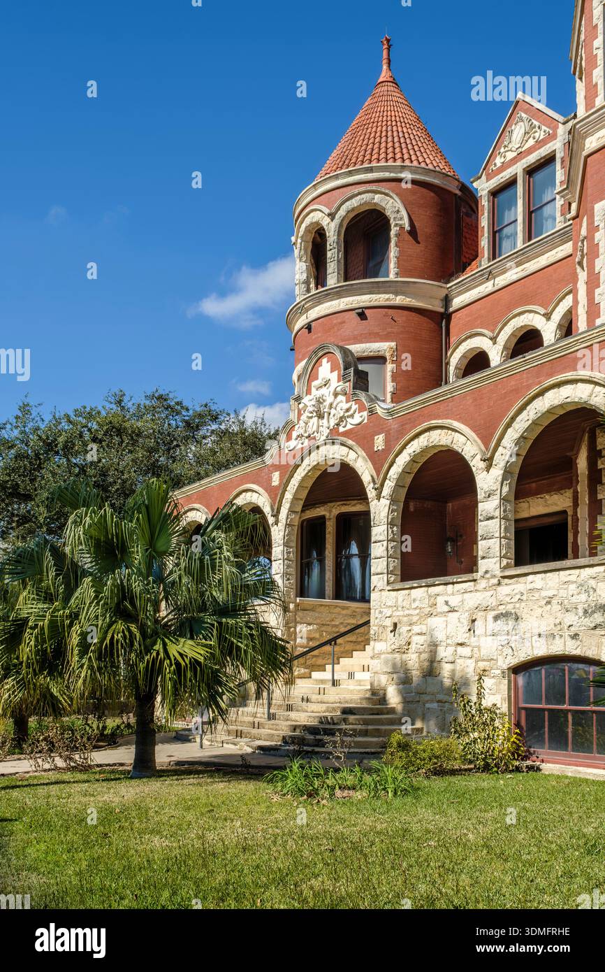 Entrée principale de Moody Mansion à Galveston Texas Banque D'Images