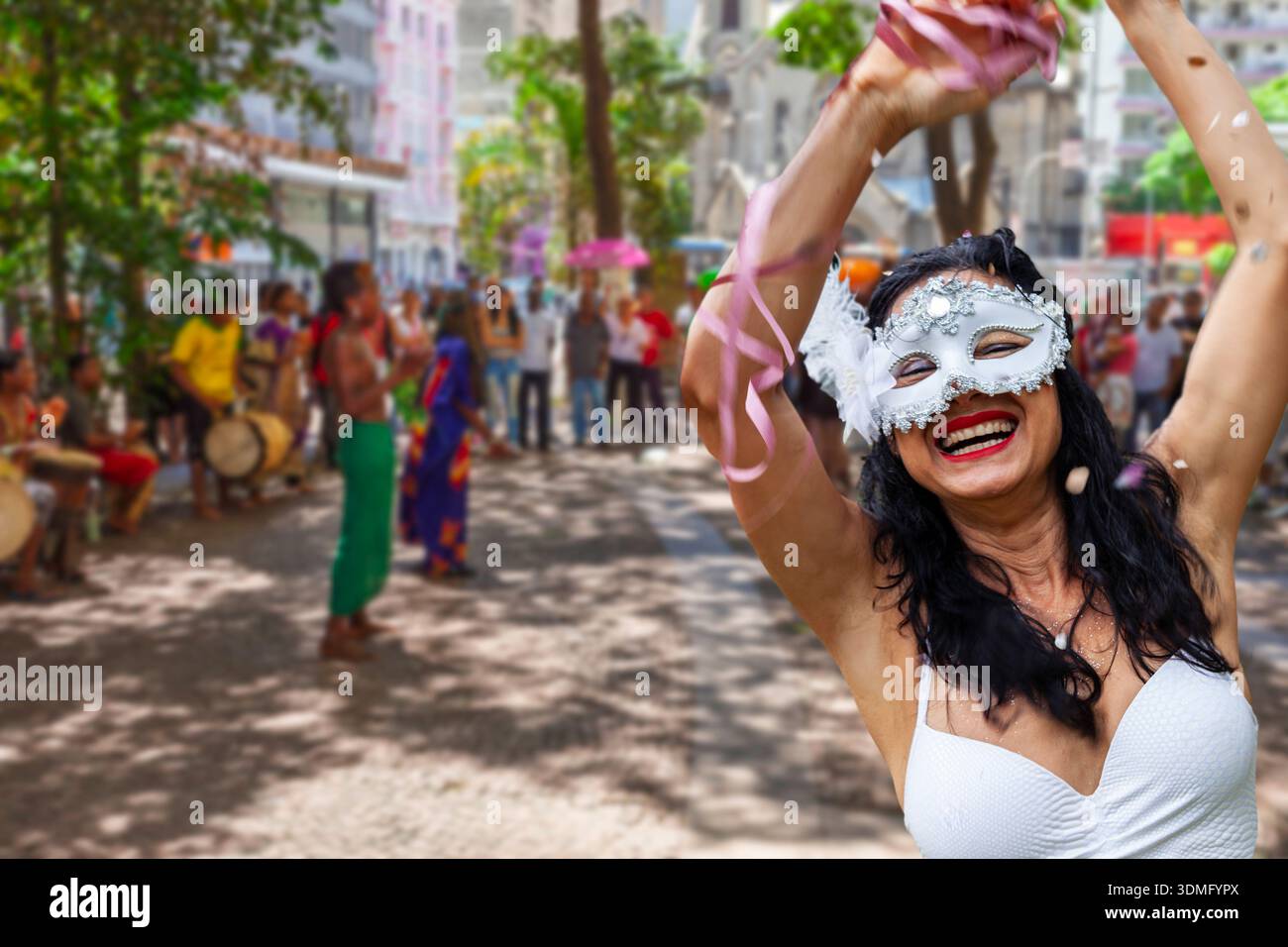 Carnaval à São Paulo, défilés de rue du carnaval Banque D'Images