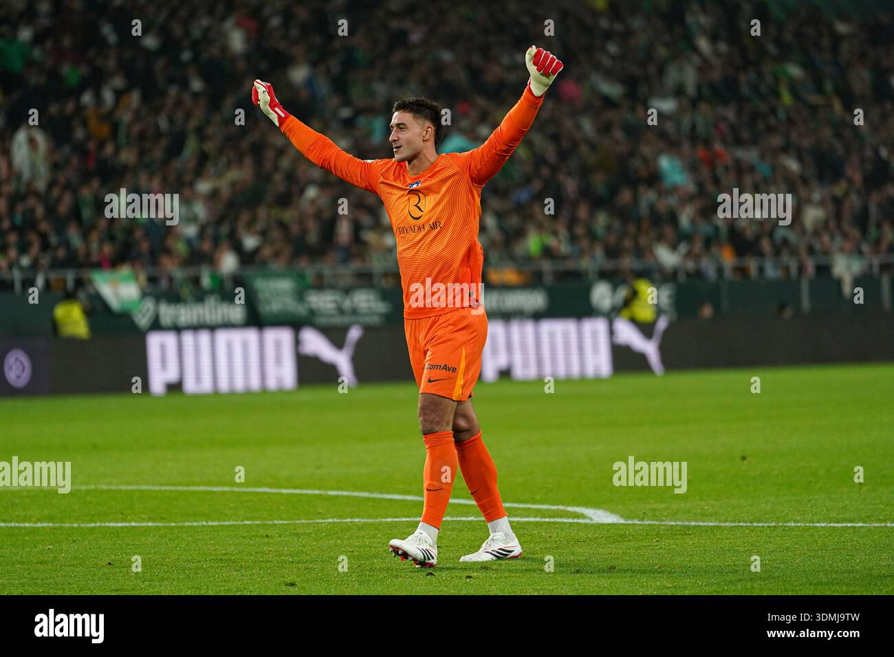 Séville, Espagne. 5 février 2026. Juan Musso (gardien de l'Atlético de Madrid) lors du match de la Copa del Rey entre le Real Betis et l'Atlético de Madrid, à l Banque D'Images