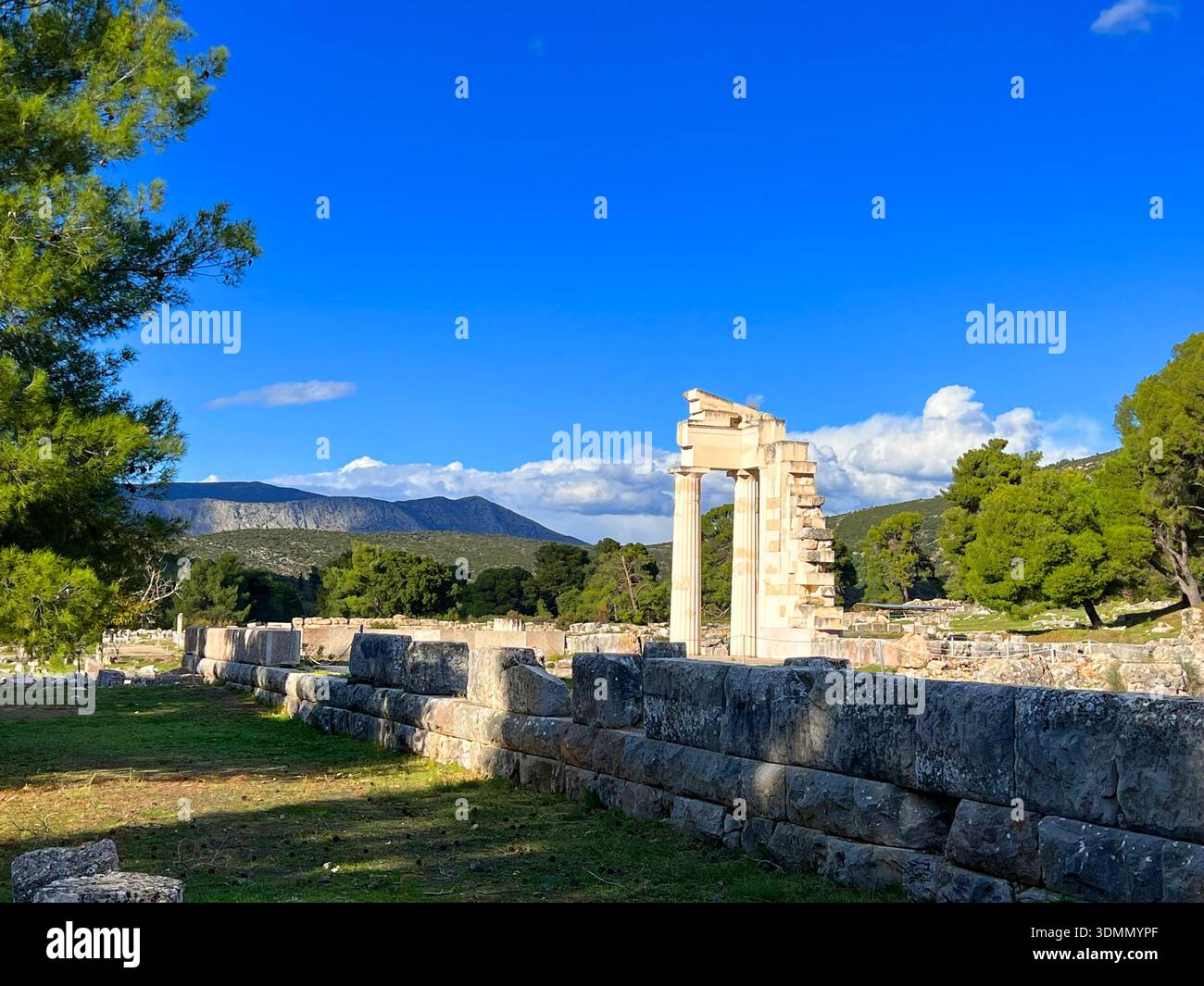 Sanctuaire d'Asclépios, Épidaure, Grèce. Banque D'Images