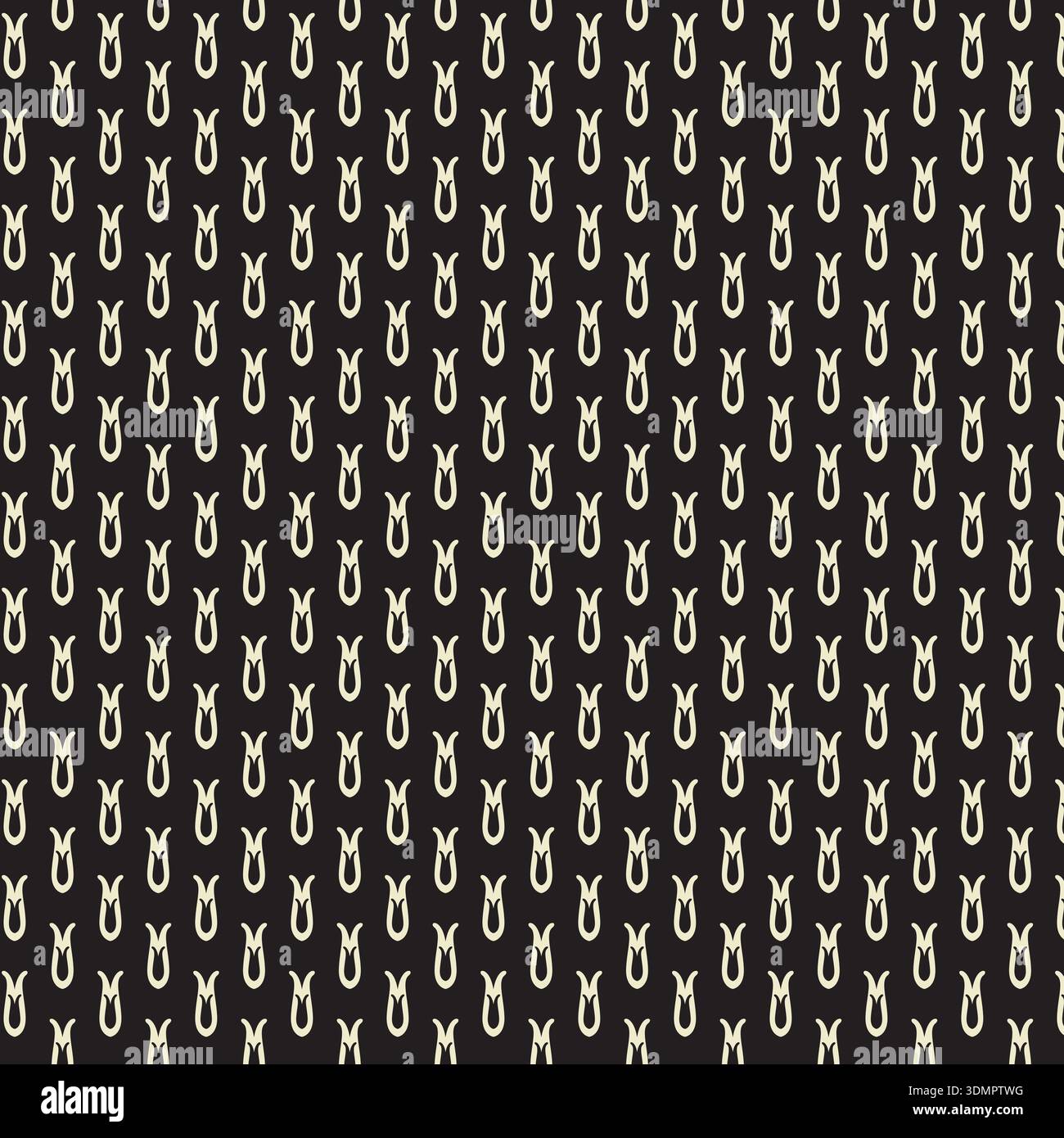 Une illustration vectorielle sans couture de haute qualité avec un motif de boucle abstrait complexe. Ce design géométrique minimaliste en noir très contrasté Illustration de Vecteur