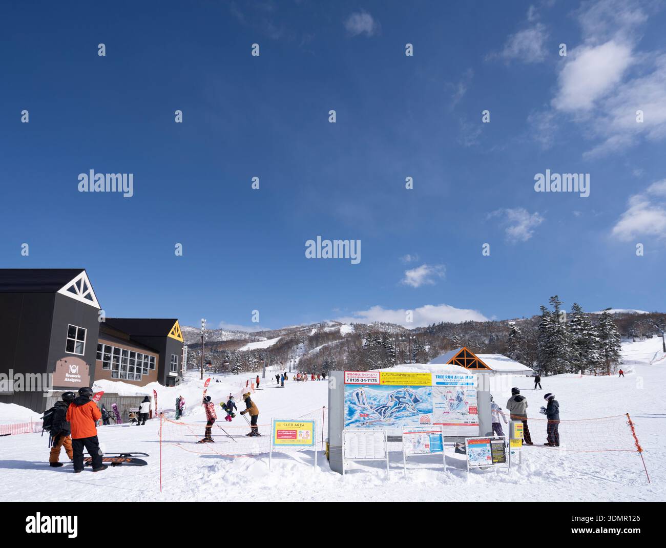 Station de ski Kiroro, Hokkaido, Japon Banque D'Images