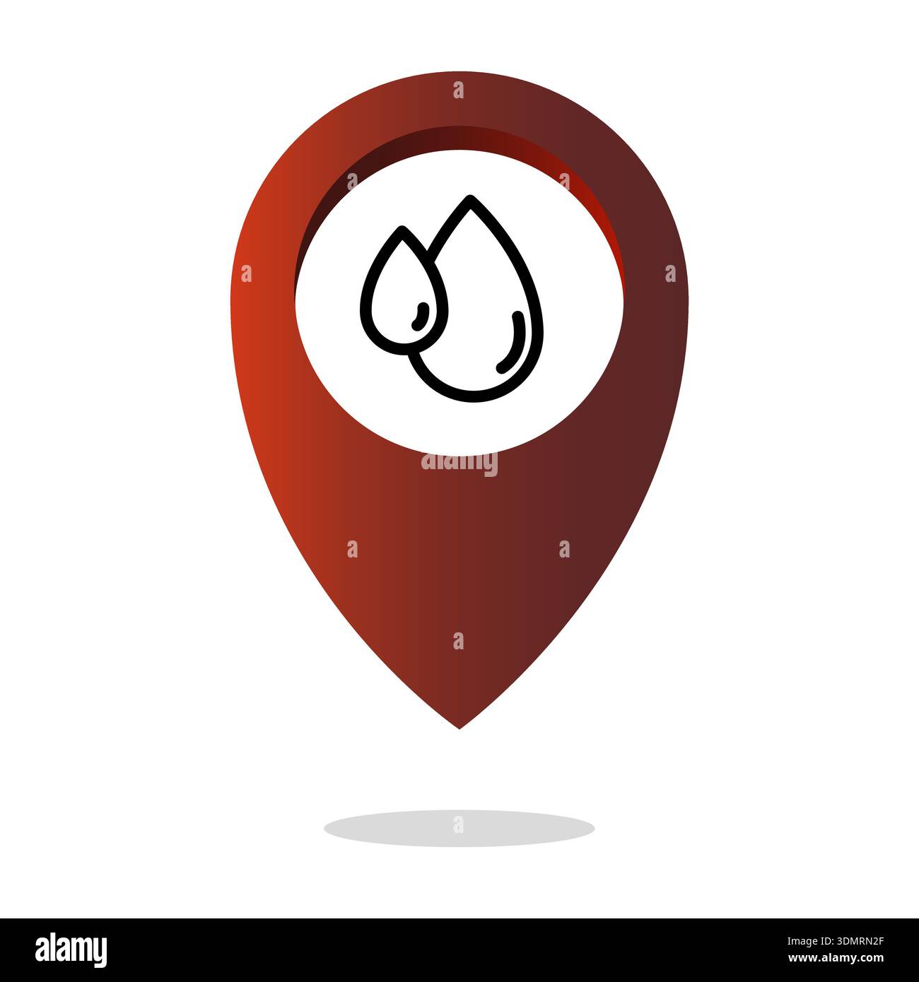 Vecteur de gouttelettes biologiques. Milieux naturels environnementaux. Rafraîchissements gouttelettes points. Marqueurs de liquides biologiques. Illustration de Vecteur