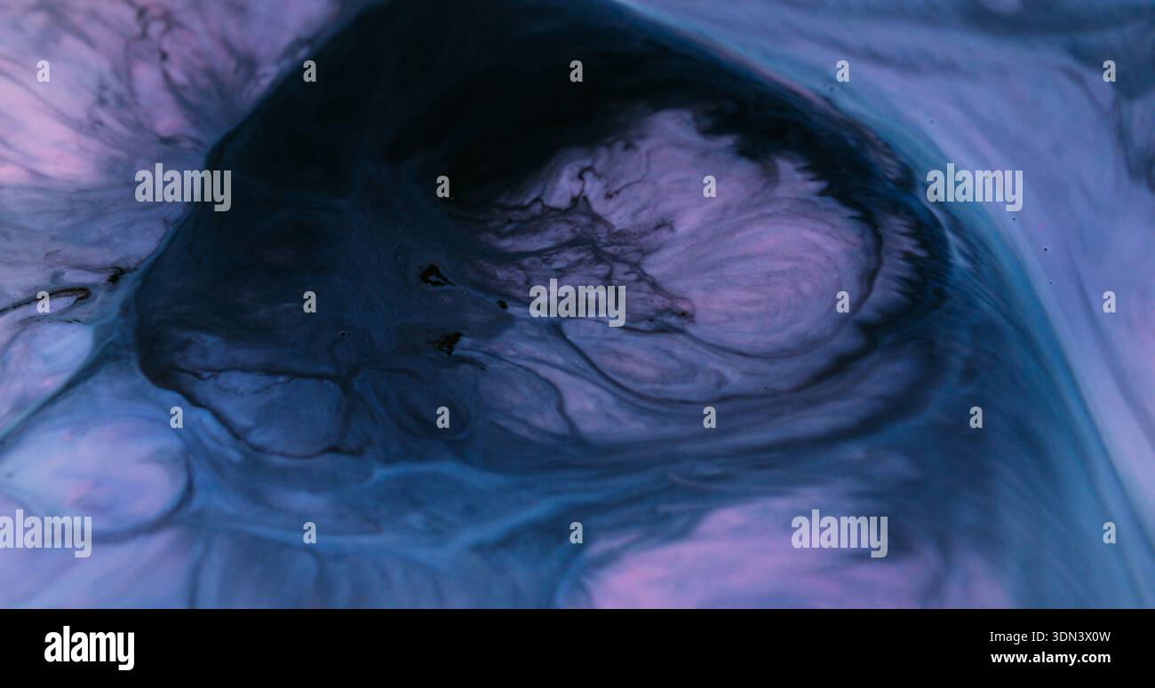 Flou défocalisé peinture couleur blob blot acrylique Banque D'Images