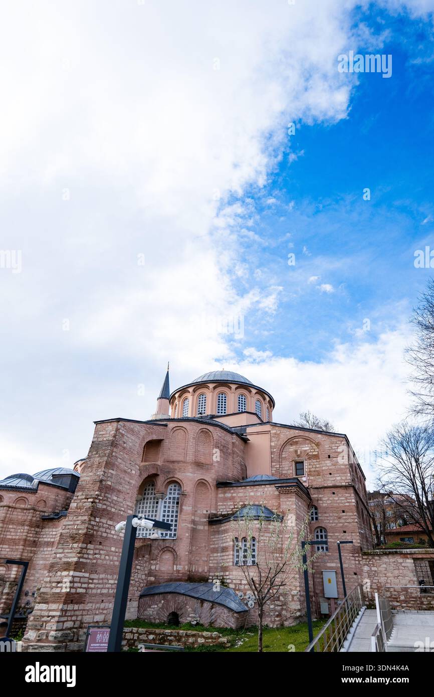 L'église Chora ou mosquée Kariye , une église byzantine, aujourd'hui convertie en mosquée à Istanbul, en Turquie Banque D'Images
