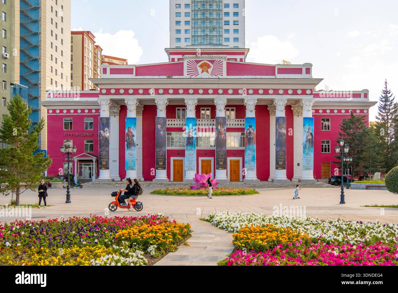 Mongolie, Oulan Bator, Académie nationale des arts dramatiques Banque D'Images