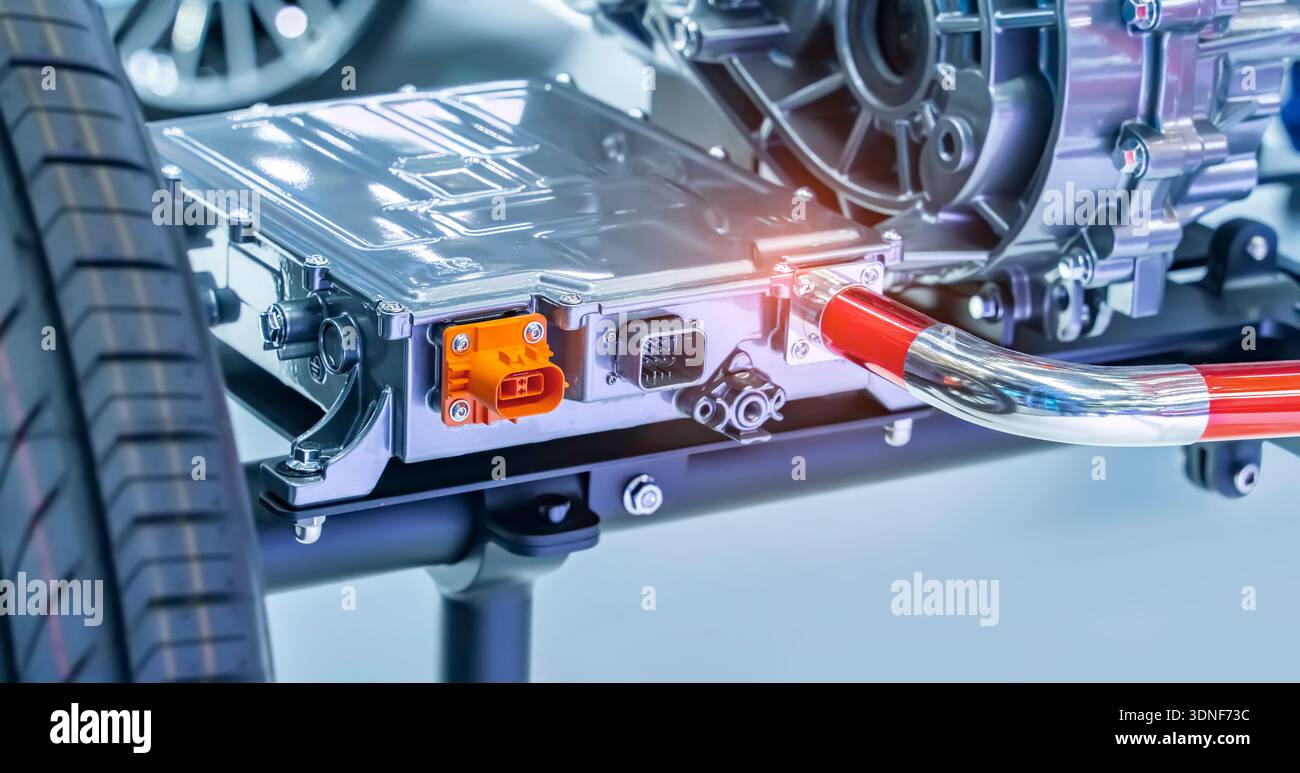 Système électrique de moteur avant de voiture ECO concept de pièce automobile Banque D'Images