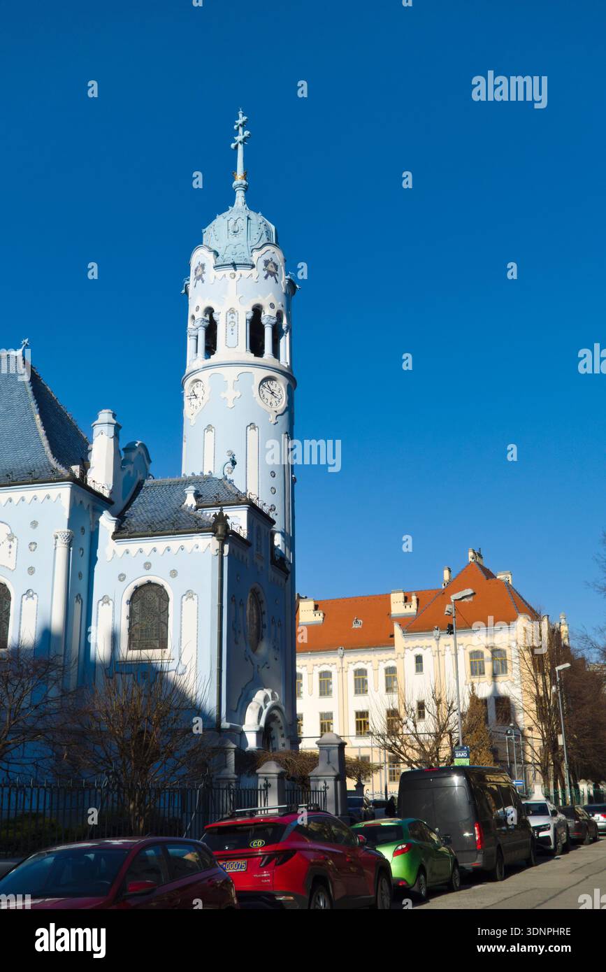 Church of St. Elizabeth, a.k.a Blue Church, Hungarian-Secessionist (Jugendstil, Art Nouveau) Catholic church, Old Town, Bratislava, Slovakia Banque D'Images