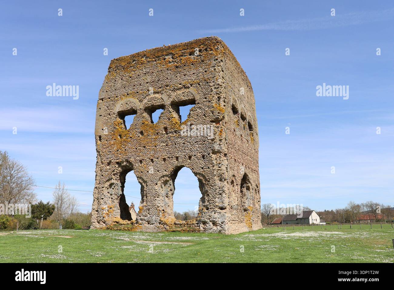 Le temple de Janus, construit au 1 er siècle, ville de Autun, département de la Saône et Loire, France Banque D'Images