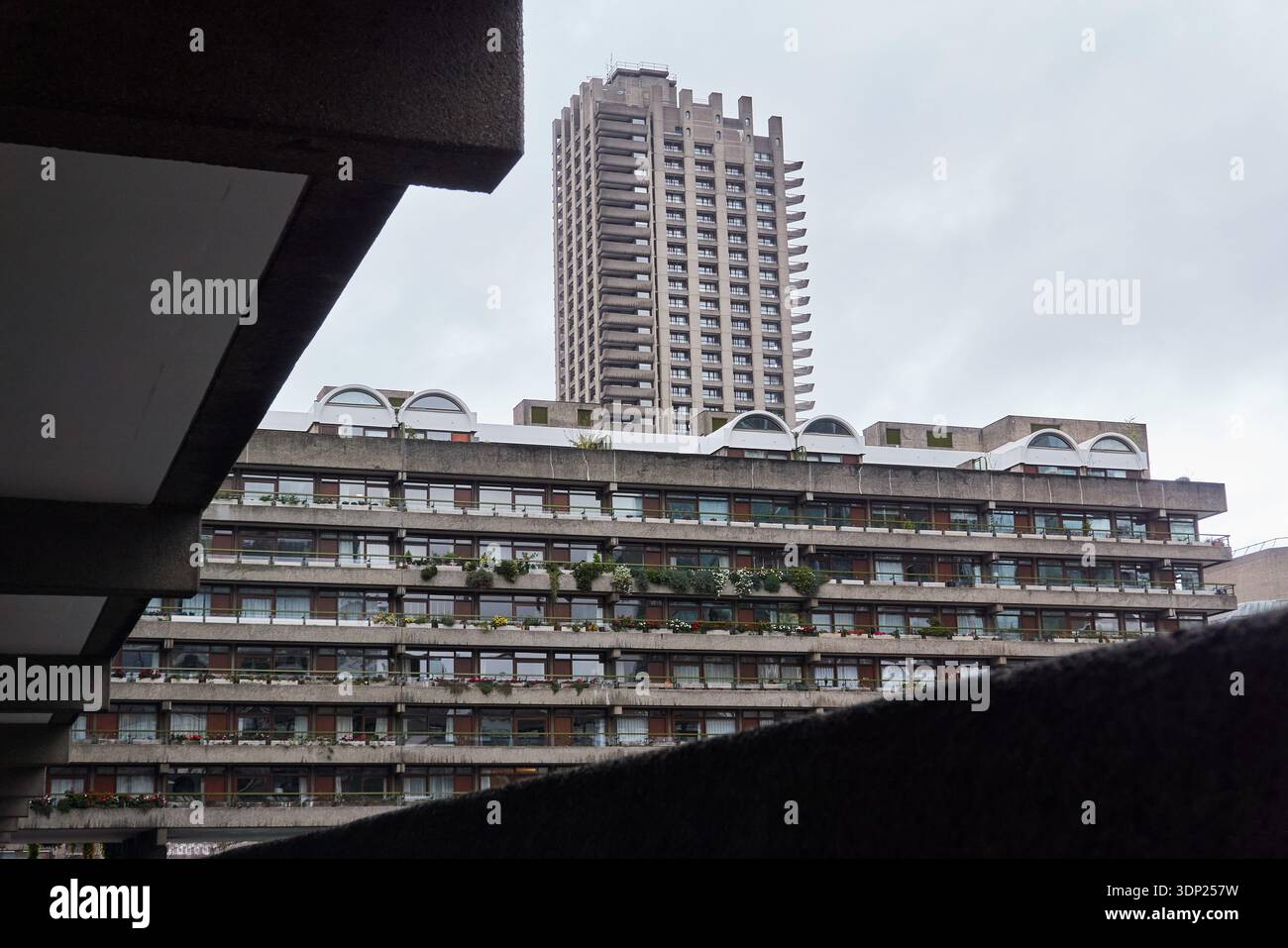 Barbican Estate, Towers Banque D'Images