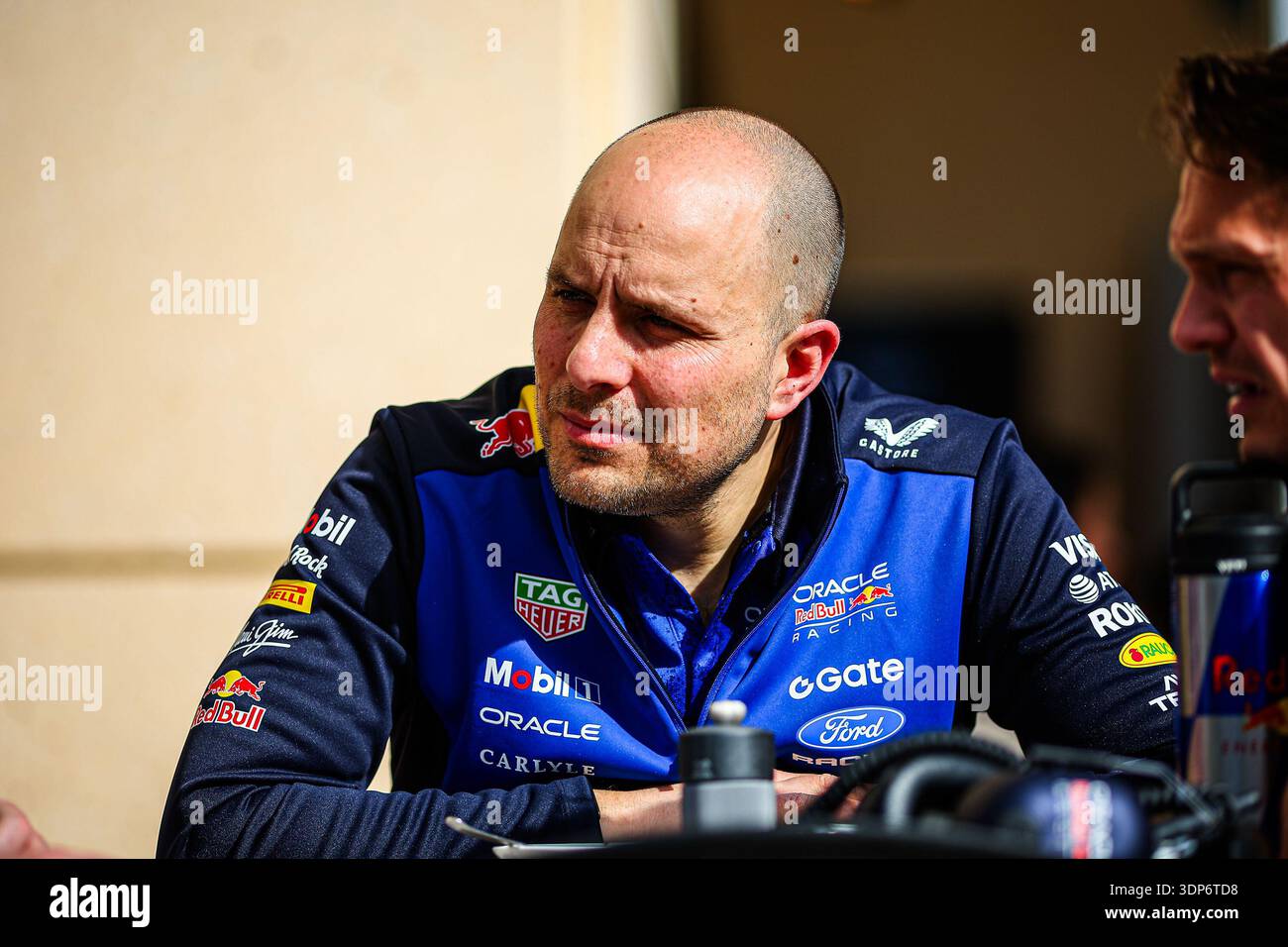 Gianpiero Lambiase (ITA) Verstappen Track Engineer pendant la deuxième journée de la première séance officielle d'essais de pré-saison du FIA Formula One World Cham 2026 Banque D'Images