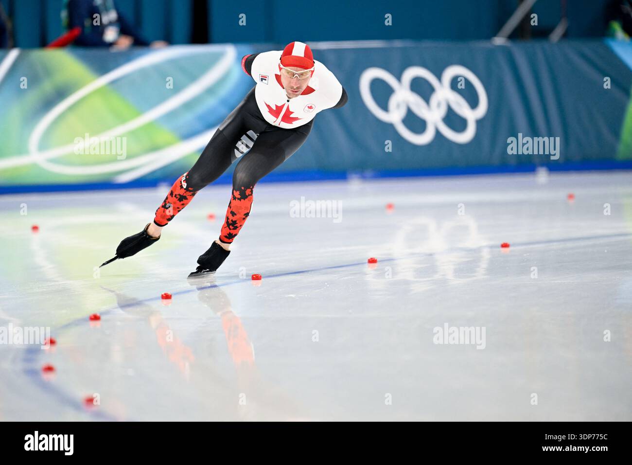 Milan, Italie. 13 février 2026. Le canadien Ted-Jan Bloemen pendant le 10000m patinage de vitesse masculin le jour sept des Jeux olympiques d'hiver Milano Cortina 2026 au stade de patinage de vitesse de Milan le 13 février 2026 à Milan, Italie. Photo par JMP/ABACAPRESS.COM crédit : Abaca Press/Alamy Live News Banque D'Images