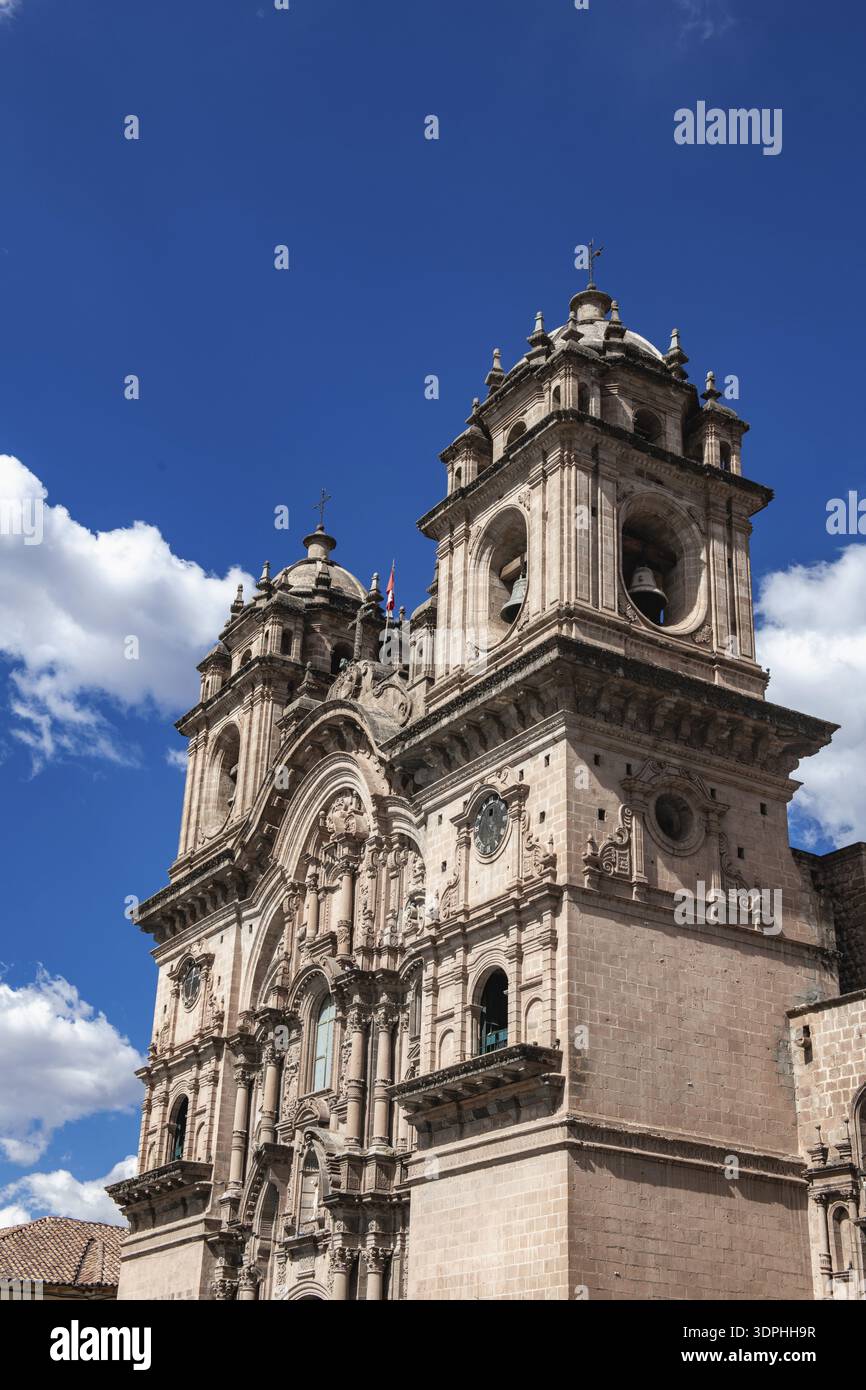 Église jésuite à Plaza de Armas, Cusco, Pérou Banque D'Images