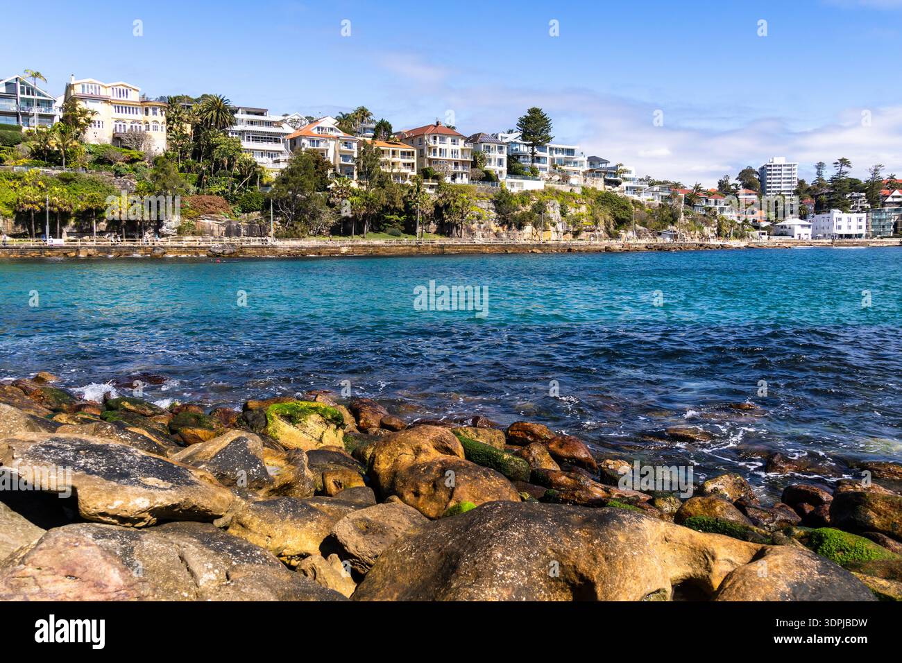 Sydney, Australie : immobilier résidentiel de luxe en bord de mer à Sydney Manly Beach, Nouvelle-Galles du Sud en Australie Banque D'Images