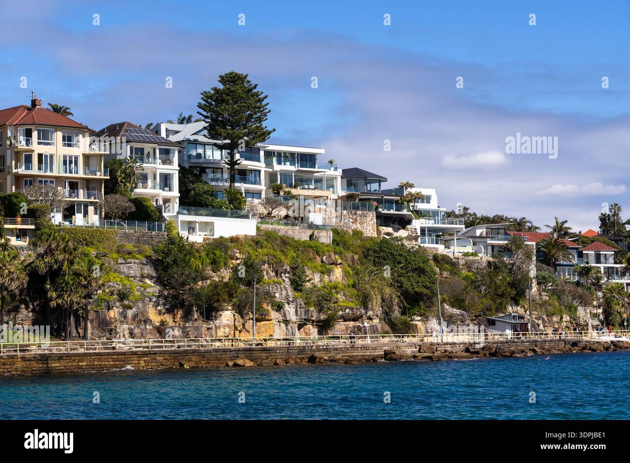 Sydney, Australie : immobilier résidentiel de luxe en bord de mer à Sydney Manly Beach, Nouvelle-Galles du Sud en Australie Banque D'Images