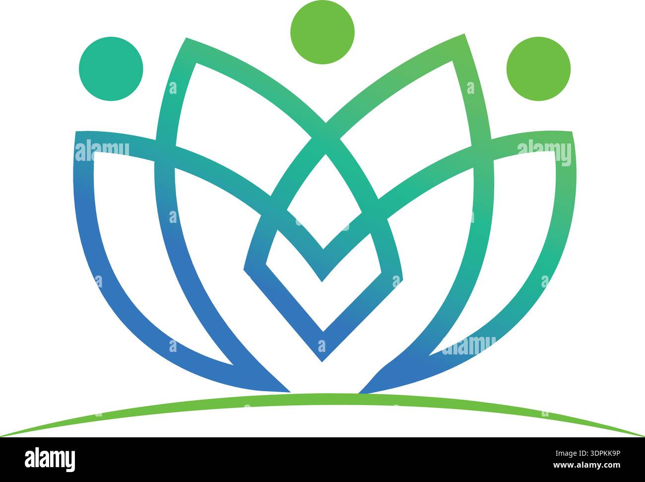 Conception vectorielle de modèle de logo de beauté Lotus Illustration de Vecteur