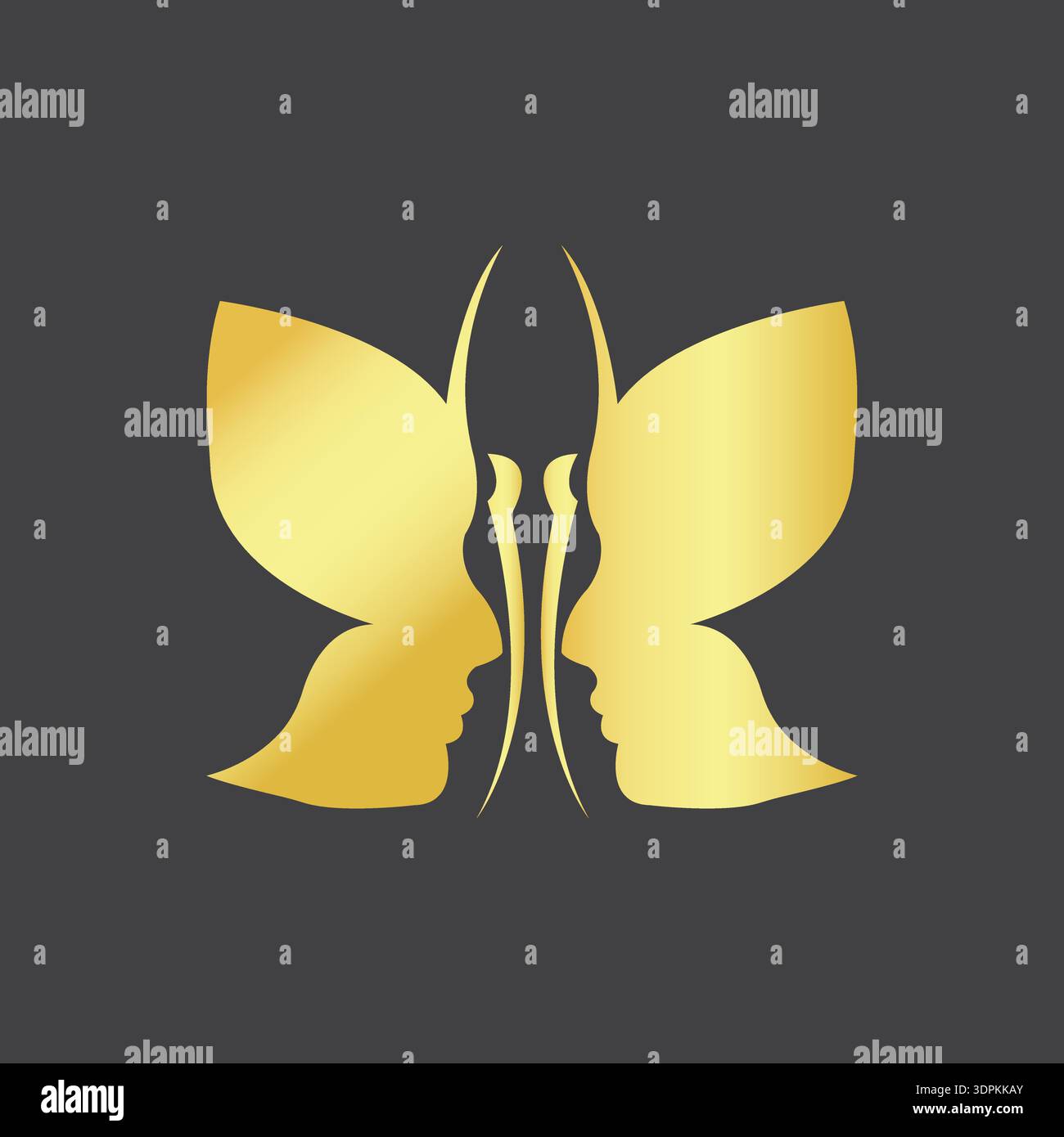 Logo papillon. Logo Royal Butterfly logo or design Illustration de Vecteur