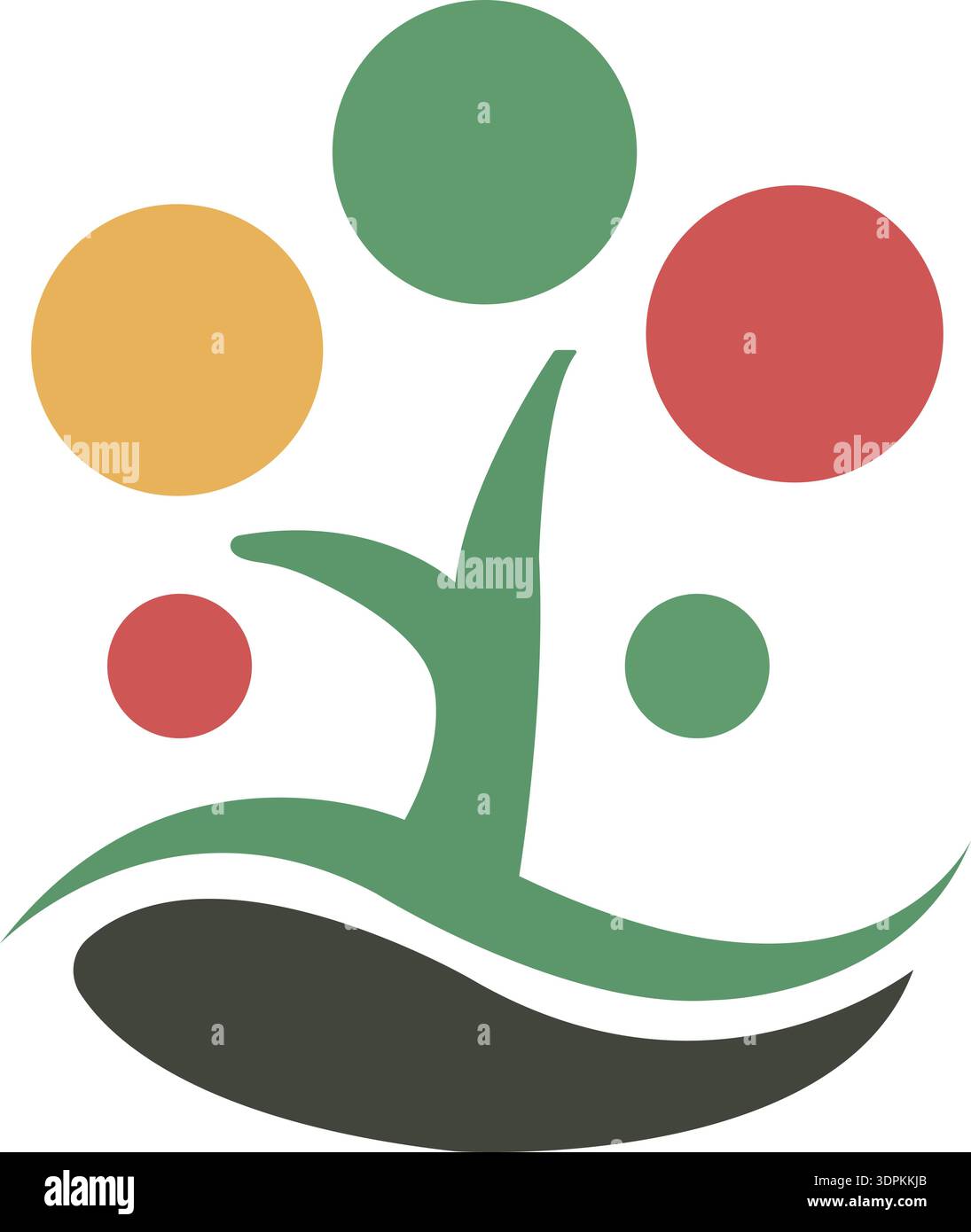 Logo de famille heureuse Pro Vector icône design Illustration de Vecteur