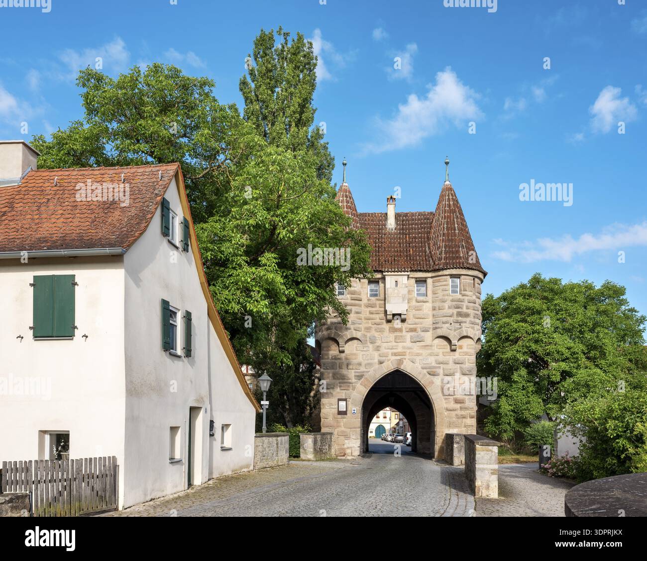 L'Einersheimer Tor, Iphofen, basse-Franconie, Mainfranken, Bavière, Allemagne Banque D'Images