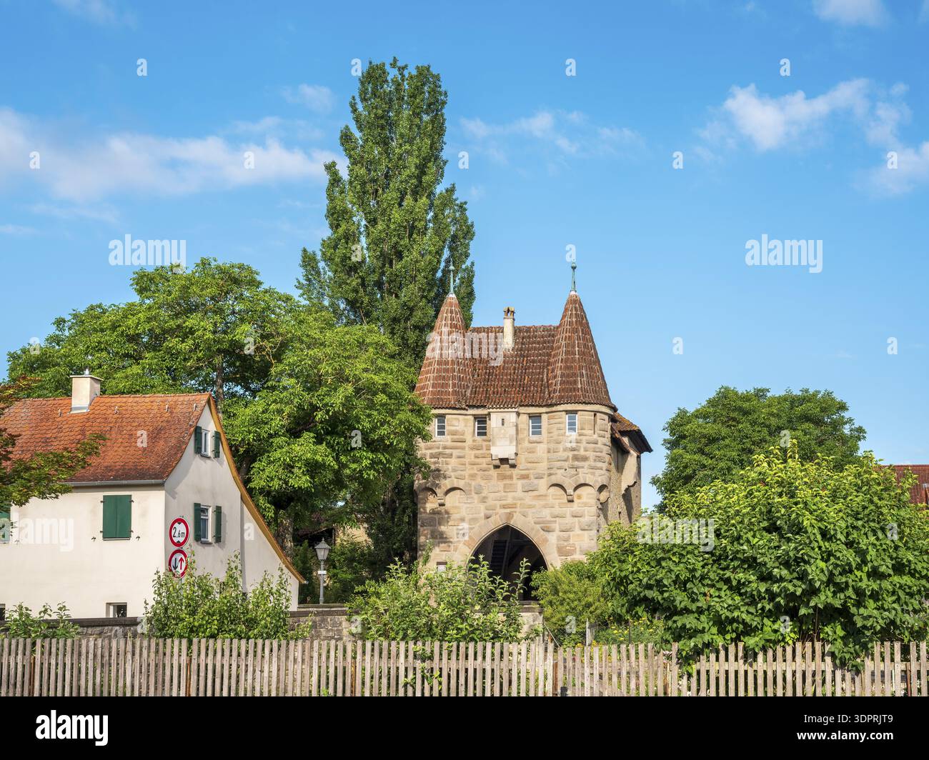 L'Einersheimer Tor, Iphofen, basse-Franconie, Mainfranken, Bavière, Allemagne Banque D'Images