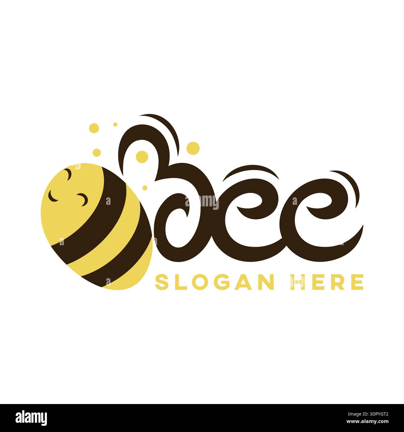 Logo moderne lettre B Bee Illustration de Vecteur