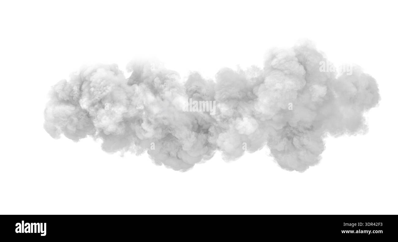 fond transparent 3d de fumée ou de nuage Banque D'Images